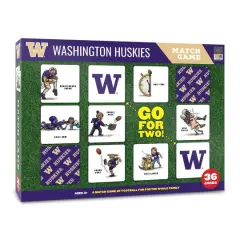 College Team Licensed Memory Match Game Washington Huskies