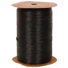 JAM Paper 1/4" Raffia Ribbon Black