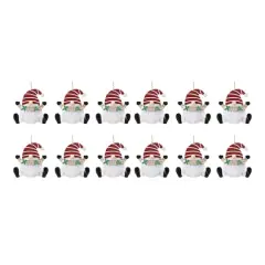 12ct. Wood Gnome Ornaments