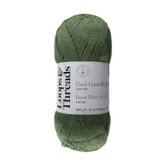 Classic Cotton Big Ball&trade; Solid Yarn by Loops & Threads&reg; Olive Garden
