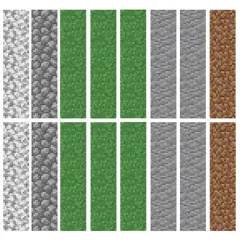 RoomMates Minecraft Block Strips Peel & Stick Wall Decal Set