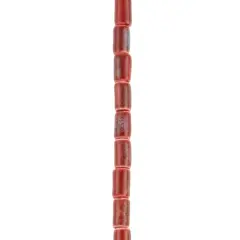 Red Tube Ceramic Beads, 9.8mm by Bead Landing&trade;