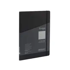 Fabriano&reg; EcoQua Plus A4 Lined Hidden Spiral-Bound Notebook Black