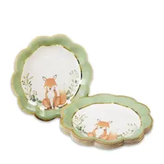 Kate Aspen&reg; 7" Woodland Baby Premium Paper Plates, 64ct.
