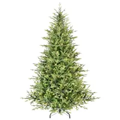 7.5ft. Pre-Lit Miracle Shape&trade; Alberta Spruce Artificial Christmas Tree, Dual-Color LED Lights