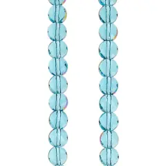 Shiny Aqua Clear Glass Beads by Bead Landing&reg;, 6mm