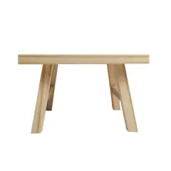 13" Unfinished Wooden Step Stool by Make Market&reg;