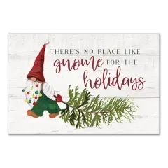 No Place Like Gnome for the Holidays Canvas Wall Art