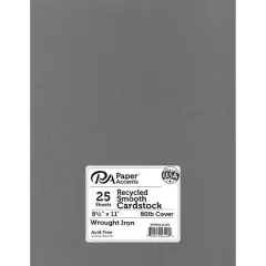 PA Paper&trade; Accents 8.5" x 11" 65lb. Recycled Cardstock, 25 Sheets Wrought Iron