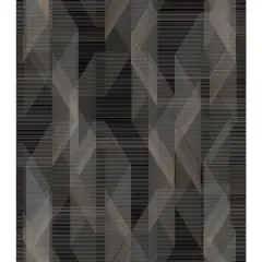 RoomMates Debonair Geometric Peel & Stick Wallpaper Black