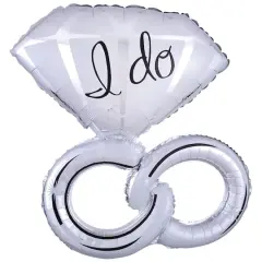 30" Wedding Rings Foil Balloon