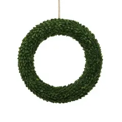 Hello Honey&reg; 20.5" Green Paper Leaf Wreath