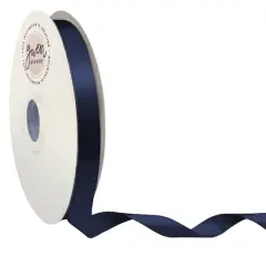 Gwen Studios Single Faced Satin Ribbon Navy Blue