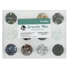 Buttons Galore Jewelz Neutral Mix Embellishment Set