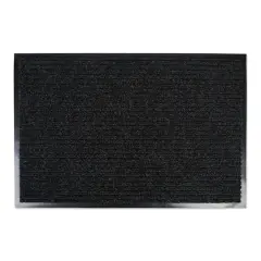 DII&reg; J&M Charcoal Ribbed Walk Off Utility Mat, 30" x 48"
