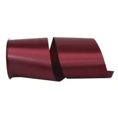 JAM Paper 4" x 50yd. Satin Allure Single Face Ribbon Burgundy