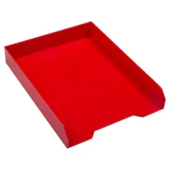 JAM Paper Stackable Desktop Paper Tray, 2ct. Red
