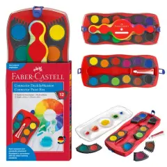 Faber-Castell 12 Color Connector Paint Box Set