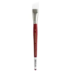 Connoisseur&reg; White Taklon Short Hanlde Angular Brush