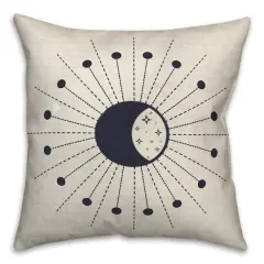Shining Moon Phase 2 18" x 18" Throw Pillow