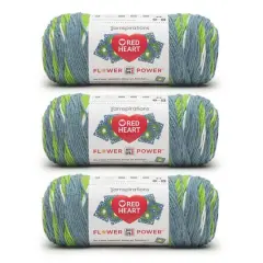 3 Pack Red Heart&reg; All In One Flower Power&trade; Yarn Come On Clover
