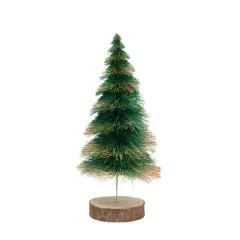 Hello Honey&reg; 12.25" Green Sisal Bottlebrush Decorative Tree