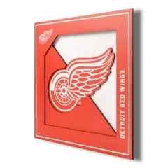 NHL 3D Logo Series Wall Art Detroit Red Wings