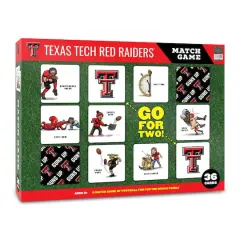 College Team Licensed Memory Match Game Texas Tech Red Raiders