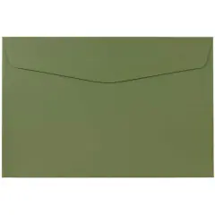 JAM Paper 6" x 9" Premium Envelopes, 50ct. Olive Green