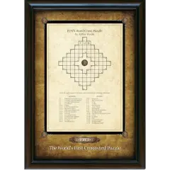 World's First Crossword Puzzle