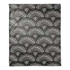 50" x 60" Bohemian Sketch Pattern Coral Fleece Blanket