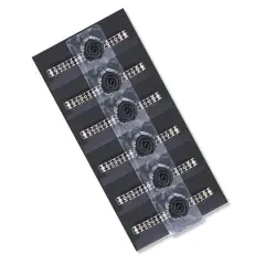 JAM Paper Sophisticated Flower Bracelet, 6ct. Black