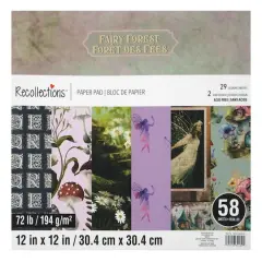 12" x 12" Fairy Forest Paper Pad by Recollections&trade;, 58 Sheets