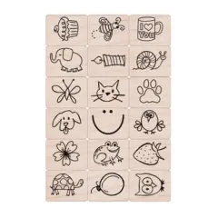 Hero Arts&reg; Ink 'n' Stamp Woodblock Fun Stuff Stamps