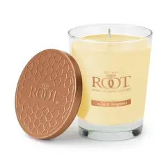 Root Candles 10.5oz. Large Scented Honeycomb Veriglass Jar Candle Citron and Bergamot