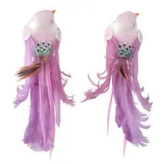 Decorative Feather Birds, 2ct. by Ashland&reg; Purple