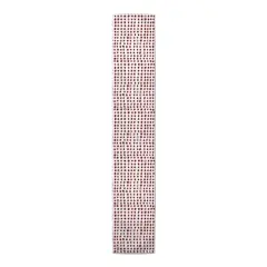 Drawn Dots Indoor/Outdoor Table Runner Red