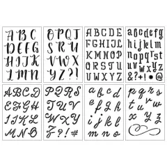 2" Formal Alphabet Stencils by Craft Smart&reg;