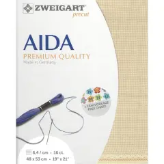 Zweigart&reg; Aida 16 Count Precut FabricBeige