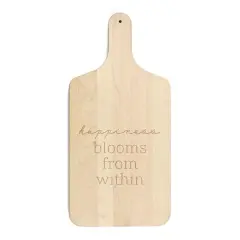 17" Happiness from Sage Maple Paddle Cutting Board