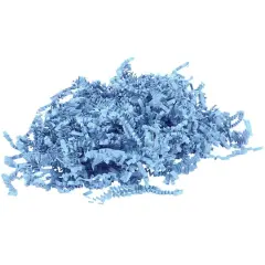 JAM Paper Crinkle Cut Shred Tissue Paper, 2oz. Baby Blue