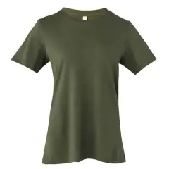 BELLA+CANVAS&reg; Women's Relaxed Jersey T-Shirt Military Green