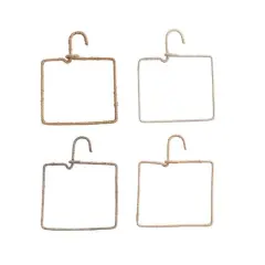 Hello Honey&reg; Aluminum & Natural Fiber Wrapped Hanger Set