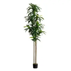 9ft. Potted Green Artificial Dracaena Tree with Real Touch Leaves