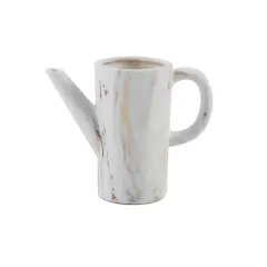 Flora Bunda 8.75" Gold Marble Ceramic Watering Can