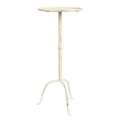 Hello Honey&reg; 28" Metal Martini Cocktail Table Antique White
