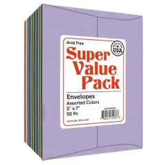 PA Paper&trade; Accents Super Value 5" x 7" Envelopes, 50ct.