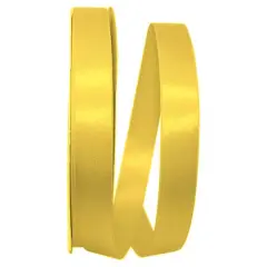 JAM Paper 7/8" x 100yd. Double Face Satin Allure Ribbon Yellow