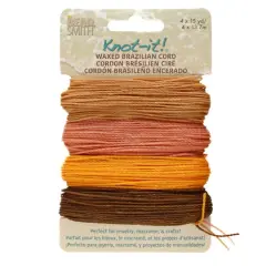 Beadsmith&reg; Knot-it!&trade; Pumpkin Spice Waxed Brazilian Cord