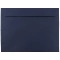 JAM Paper 9.5" x 12.62" Navy Blue Premium Booklet Envelopes